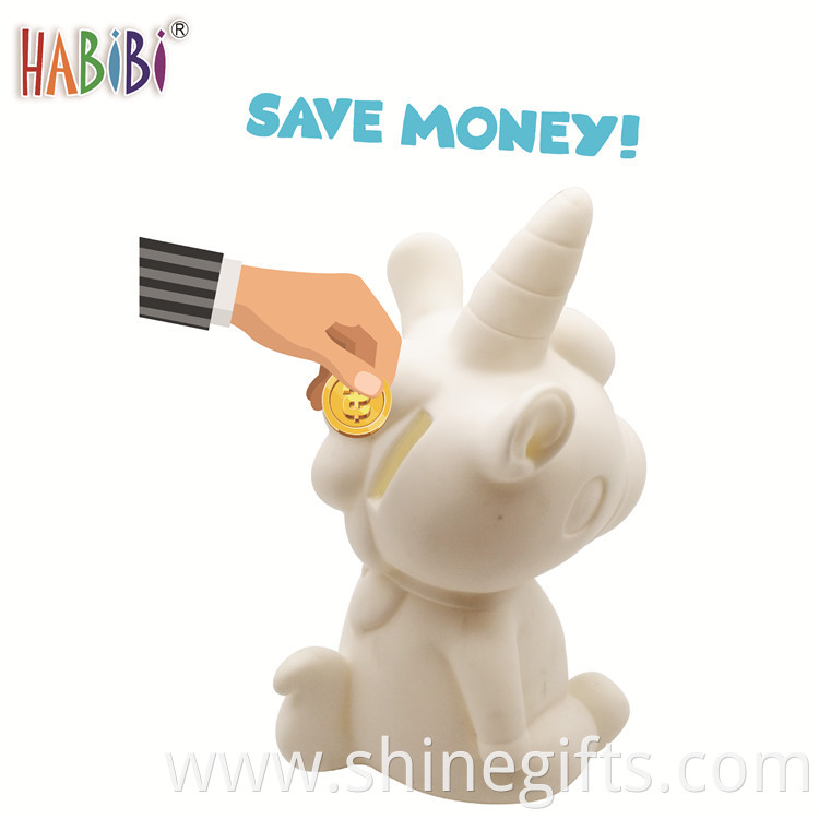 Educational toys can cartoon money piggy bank for kids